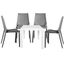 Kent 5 Piece Outdoor Dining Set In White and Grey
