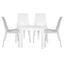 Kent 5 Piece Outdoor Dining Set In White