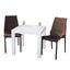 Kent Outdoor Dining Set with Table and 2 Chairs In White and Brown