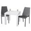 Kent Outdoor Dining Set with Table and 2 Chairs In White and Grey