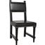 Kerouac Chair With Leather In Distressed Black