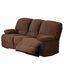 Kevin Upholstered Reclining Sofa with Dual Recliners In Brown