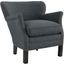 Key Upholstered Fabric Armchair In Gray