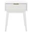 Keya 1 Drawer Accent Table in White
