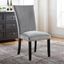 Kian Side Chair Set of 2 In Black and Light Gray