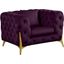 Kingdom Purple Velvet Chair