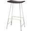 Kirsten Black Leather Counter Stool