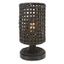 Knowles 16 Inch Black Water Hyacinth Table Lamp with Usb Port