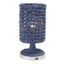 Knowles 16 Inch Blue Water Hyacinth Table Lamp with Usb Port TBL9011A