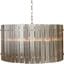 Kore Small Chandelier In Nickel And Smoke Grey