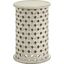 Krish 24-Inch Round Accent Table In White Washed