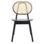 Kristianna Rattan Back Chair In Black And Natural