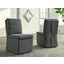 Krystanza Charcoal Dining Upholstered Side Chair