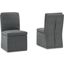 Krystanza Charcoal Dining Upholstered Side Chair Set of 2