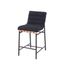 Lahni Counter Height Chair In Black Boucle Fabric