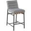Lahni Gray Boucle Fabric Counter Height Chair