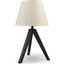 Laifland Black Wood Table Lamp Set Of 2