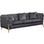 Lakeville Grey Velvet Sofa