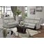 Lambent Silver Gray Double Reclining Living Room Set