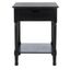 Landers 1 Drawer Accent Table in Black