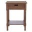 Landers 1 Drawer Accent Table in Brown