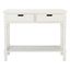 Landers 2 Drawer Console in Distressed White