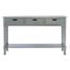 Landers 3 Drawer Console in Distressed Grey