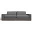 Landon Fabric Platform Sofa In Stone Gray