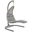 Landscape Light Gray Gray Hanging Chaise Lounge Outdoor Patio Swing Chair