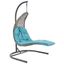 Landscape Light Gray Hanging Chaise Lounge Outdoor Patio Swing Chair