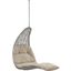 Landscape Outdoor Patio Hanging Chaise Lounge Outdoor Patio Swing Chair In Light Gray Beige