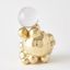 Large Bubble Orb Holder In Brass With Crystal Sphere