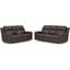 Lavenhorne Reclining Living Room Set With Drop Down Table In Granite
