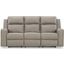 Lavenhorne Reclining Sofa With Drop Down Table In Pebble