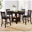 Lavon Cappuccino Counter Height Table Set