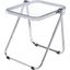 Lawrence Rectangular Folding Side Table In Clear