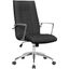 LeisureMod Benmar Home Black Leather Office Chair