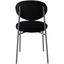 Leisuremod Euston Modern Velvet Dining Chair With Grey Steel Frame In Navy Blue