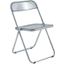 Leisuremod Lawrence Acrylic Folding Chair With Metal Frame LF19TBL