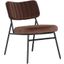 Leisuremod Marilane Velvet Accent Chair With Metal Frame MA29BR