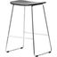 Leisuremod Melrose Modern Wood Counter Stool With Chrome Frame MS26BL