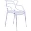 LeisureMod Milan Clear Wire Design Chair