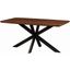 Leisuremod Ravenna 63 Inch Rectangular Wood Dining Table With Modern Metal Base RTX63DW