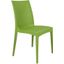 LeisureMod Weave Green Mace Indoor Outdoor Dining Chair