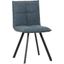 Leisuremod Wesley Modern Leather Dining Chair With Metal Legs WC18BU