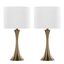 Lenuxe 24.25 Inch Metal Table Lamp Set of 2 In Bronze