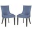Lester Blue Dining Chair with Silver Nailhead Detail Set of 2 MCR4709AE