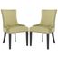 Lester Mint Dining Chair with Brass Nailhead Detail Set of 2