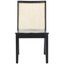 Levy Dining Chair Set of 2 in Black and Natural