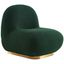 Liam Boucle Fabric Accent Chair In Green